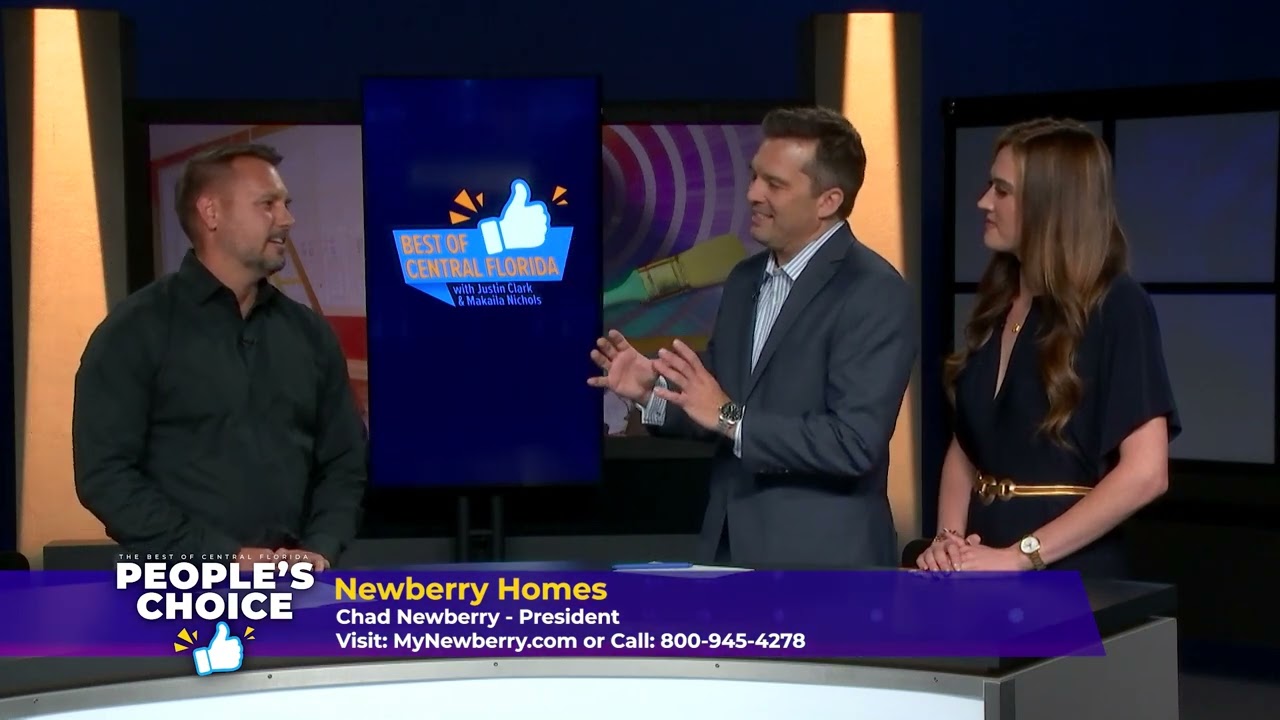 Chad Newberry being interviewed about building a custom home in Florida on the program You Have Real Estate